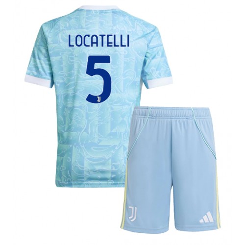 Juventus Manuel Locatelli #5 Venkovní dres komplet pro Děti 2025-26 Krátkým Rukávem (+ Krátké kalhoty) Juventus Manuel Locatelli #5 Venkovní dres komplet pro Děti 2025-26 Krátkým Rukávem (+ Krátké kalhoty)