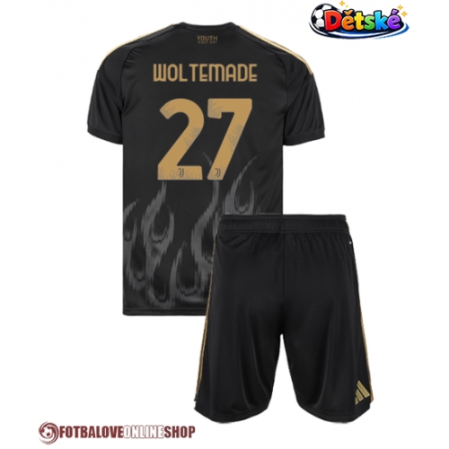 Juventus Nick Woltemade #27 Alternativní dres komplet pro Děti 2026-27 Krátkým Rukávem (+ Krátké kalhoty)