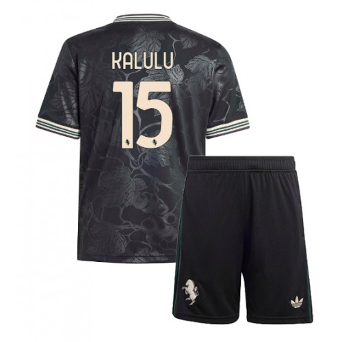 Juventus Pierre Kalulu #15 Alternativní dres komplet pro Děti 2025-26 Krátkým Rukávem (+ Krátké kalhoty) Juventus Pierre Kalulu #15 Alternativní dres komplet pro Děti 2025-26 Krátkým Rukávem (+ Krátké kalhoty)