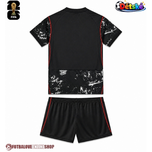 Kanada Venkovní dres komplet pro Děti MS 2026 Krátkým Rukávem (+ Krátké kalhoty)