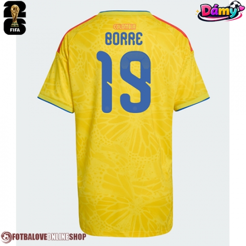 Kolumbie Rafael Santos Borre #19 Domácí Dres pro Dámy MS 2026 Krátkým Rukávem