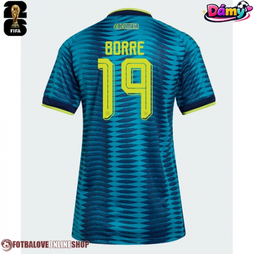 Kolumbie Rafael Santos Borre #19 Venkovní Dres pro Dámy MS 2026 Krátkým Rukávem