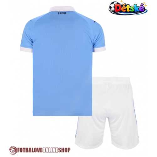 Lazio Domácí dres komplet pro Děti 2026-27 Krátkým Rukávem (+ Krátké kalhoty)