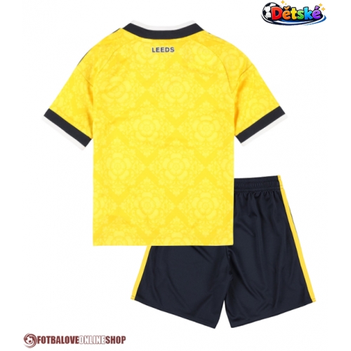 Leeds United Venkovní dres komplet pro Děti 2026-27 Krátkým Rukávem (+ Krátké kalhoty)