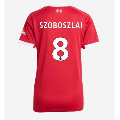 Liverpool Dominik Szoboszlai #8 Domácí Dres pro Dámy 2025-26 Krátkým Rukávem Liverpool Dominik Szoboszlai #8 Domácí Dres pro Dámy 2025-26 Krátkým Rukávem