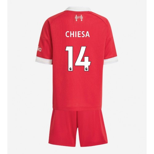 Liverpool Federico Chiesa #14 Domácí dres komplet pro Děti 2025-26 Krátkým Rukávem (+ Krátké kalhoty) Liverpool Federico Chiesa #14 Domácí dres komplet pro Děti 2025-26 Krátkým Rukávem (+ Krátké kalhoty)