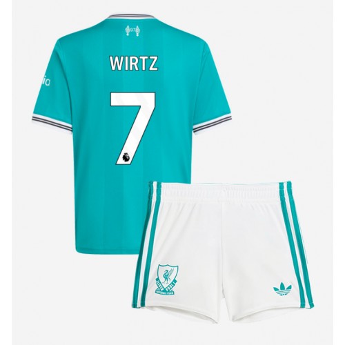 Liverpool Florian Wirtz #7 Alternativní dres komplet pro Děti 2025-26 Krátkým Rukávem (+ Krátké kalhoty)