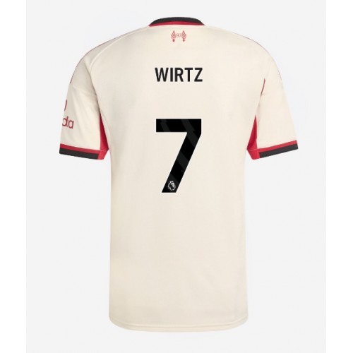 Liverpool Florian Wirtz #7 Venkovní Dres 2025-26 Krátkým Rukávem Liverpool Florian Wirtz #7 Venkovní Dres 2025-26 Krátkým Rukávem