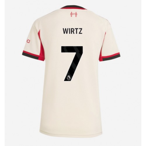 Liverpool Florian Wirtz #7 Venkovní Dres pro Dámy 2025-26 Krátkým Rukávem Liverpool Florian Wirtz #7 Venkovní Dres pro Dámy 2025-26 Krátkým Rukávem