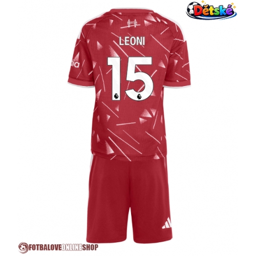 Liverpool Giovanni Leoni #15 Domácí dres komplet pro Děti 2026-27 Krátkým Rukávem (+ Krátké kalhoty)