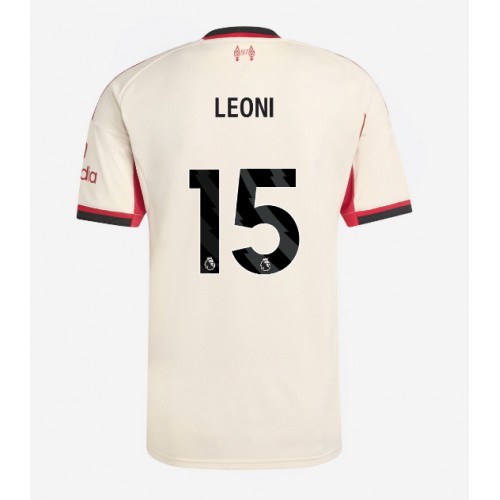 Liverpool Giovanni Leoni #15 Venkovní Dres 2025-26 Krátkým Rukávem Liverpool Giovanni Leoni #15 Venkovní Dres 2025-26 Krátkým Rukávem
