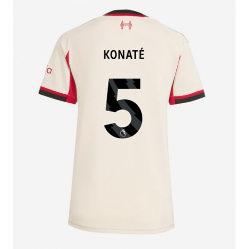 Liverpool Ibrahima Konate #5 Venkovní Dres pro Dámy 2025-26 Krátkým Rukávem Liverpool Ibrahima Konate #5 Venkovní Dres pro Dámy 2025-26 Krátkým Rukávem