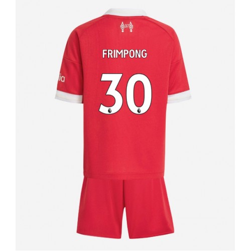 Liverpool Jeremie Frimpong #30 Domácí dres komplet pro Děti 2025-26 Krátkým Rukávem (+ Krátké kalhoty) Liverpool Jeremie Frimpong #30 Domácí dres komplet pro Děti 2025-26 Krátkým Rukávem (+ Krátké kalhoty)