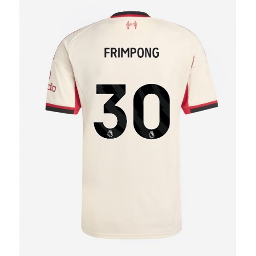 Liverpool Jeremie Frimpong #30 Venkovní Dres 2025-26 Krátkým Rukávem Liverpool Jeremie Frimpong #30 Venkovní Dres 2025-26 Krátkým Rukávem