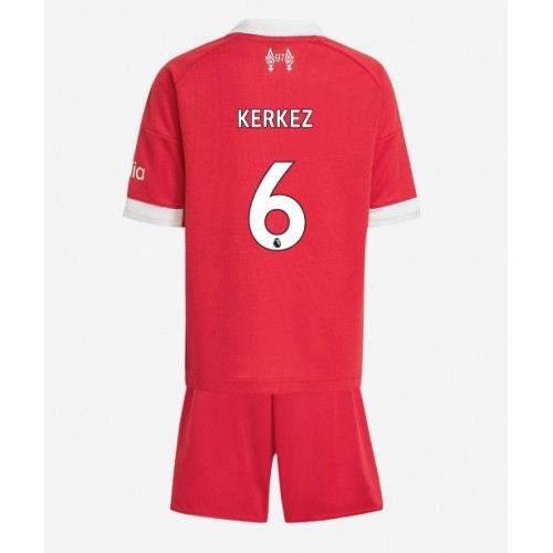 Liverpool Milos Kerkez #6 Domácí dres komplet pro Děti 2025-26 Krátkým Rukávem (+ Krátké kalhoty) Liverpool Milos Kerkez #6 Domácí dres komplet pro Děti 2025-26 Krátkým Rukávem (+ Krátké kalhoty)