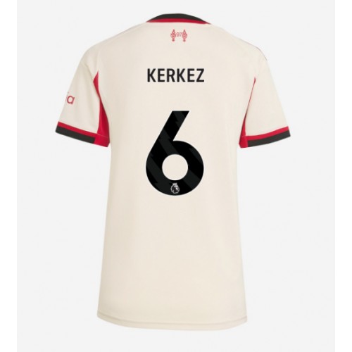 Liverpool Milos Kerkez #6 Venkovní Dres pro Dámy 2025-26 Krátkým Rukávem Liverpool Milos Kerkez #6 Venkovní Dres pro Dámy 2025-26 Krátkým Rukávem