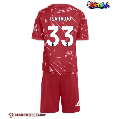 Liverpool Ronald Araujo #33 Domácí dres komplet pro Děti 2026-27 Krátkým Rukávem (+ Krátké kalhoty)