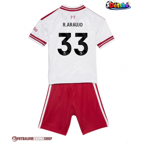 Liverpool Ronald Araujo #33 Venkovní dres komplet pro Děti 2026-27 Krátkým Rukávem (+ Krátké kalhoty)