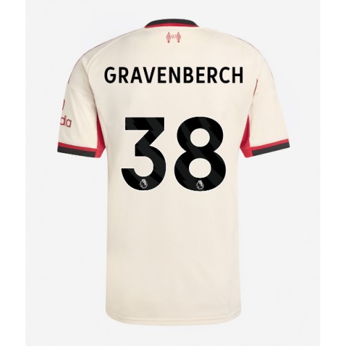 Liverpool Ryan Gravenberch #38 Venkovní Dres 2025-26 Krátkým Rukávem Liverpool Ryan Gravenberch #38 Venkovní Dres 2025-26 Krátkým Rukávem
