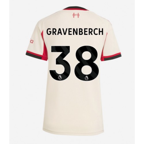 Liverpool Ryan Gravenberch #38 Venkovní Dres pro Dámy 2025-26 Krátkým Rukávem Liverpool Ryan Gravenberch #38 Venkovní Dres pro Dámy 2025-26 Krátkým Rukávem