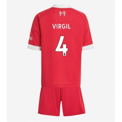 Liverpool Virgil van Dijk #4 Domácí dres komplet pro Děti 2025-26 Krátkým Rukávem (+ Krátké kalhoty) Liverpool Virgil van Dijk #4 Domácí dres komplet pro Děti 2025-26 Krátkým Rukávem (+ Krátké kalhoty)