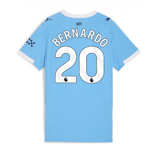Manchester City Bernardo Silva #20 Domácí Dres pro Dámy 2025-26 Krátkým Rukávem Manchester City Bernardo Silva #20 Domácí Dres pro Dámy 2025-26 Krátkým Rukávem