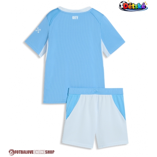 Manchester City Domácí dres komplet pro Děti 2026-27 Krátkým Rukávem (+ Krátké kalhoty)