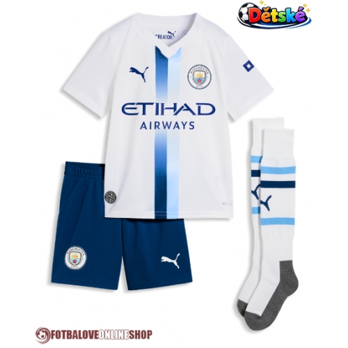 Manchester City Elliot Anderson #5 Alternativní dres komplet pro Děti 2026-27 Krátkým Rukávem (+ Krátké kalhoty)