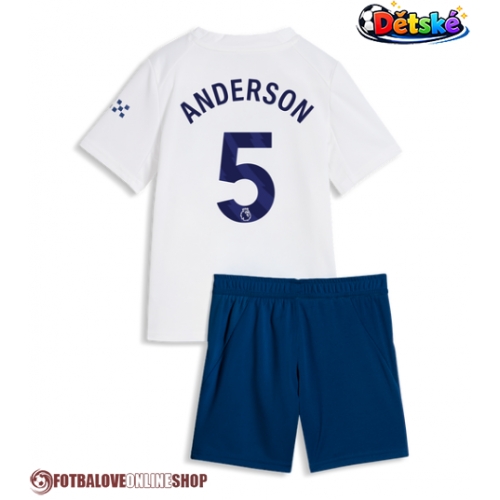 Manchester City Elliot Anderson #5 Alternativní dres komplet pro Děti 2026-27 Krátkým Rukávem (+ Krátké kalhoty)