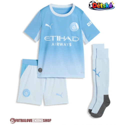 Manchester City Elliot Anderson #5 Domácí dres komplet pro Děti 2026-27 Krátkým Rukávem (+ Krátké kalhoty)
