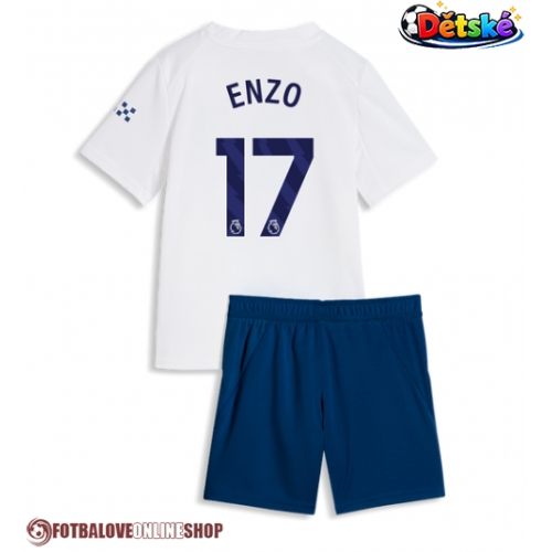 Manchester City Enzo Fernandez #17 Alternativní dres komplet pro Děti 2026-27 Krátkým Rukávem (+ Krátké kalhoty)