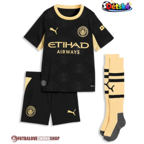 Manchester City Iliman Ndiaye #7 Venkovní dres komplet pro Děti 2026-27 Krátkým Rukávem (+ Krátké kalhoty)