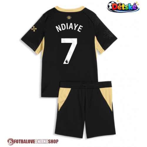 Manchester City Iliman Ndiaye #7 Venkovní dres komplet pro Děti 2026-27 Krátkým Rukávem (+ Krátké kalhoty)
