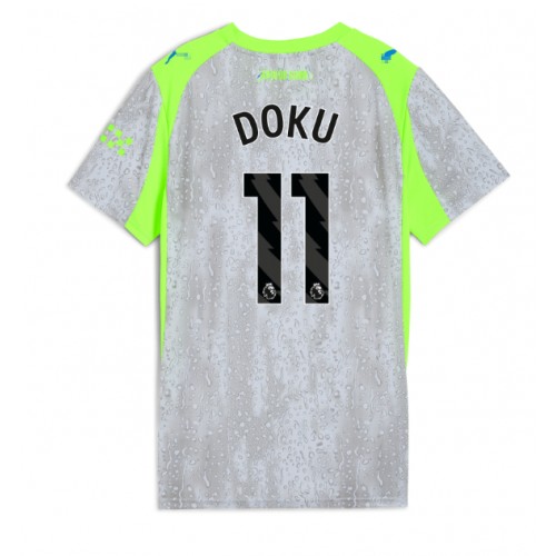 Manchester City Jeremy Doku #11 Alternativní Dres pro Dámy 2025-26 Krátkým Rukávem Manchester City Jeremy Doku #11 Alternativní Dres pro Dámy 2025-26 Krátkým Rukávem