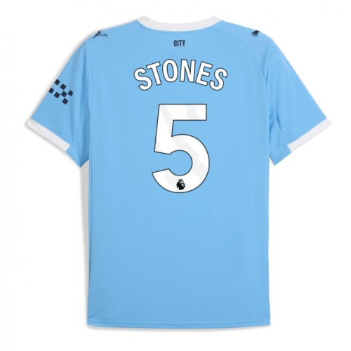 Manchester City John Stones #5 Domácí Dres 2025-26 Krátkým Rukávem Manchester City John Stones #5 Domácí Dres 2025-26 Krátkým Rukávem