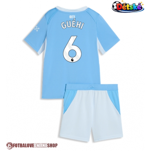 Manchester City Marc Guehi #6 Domácí dres komplet pro Děti 2026-27 Krátkým Rukávem (+ Krátké kalhoty)