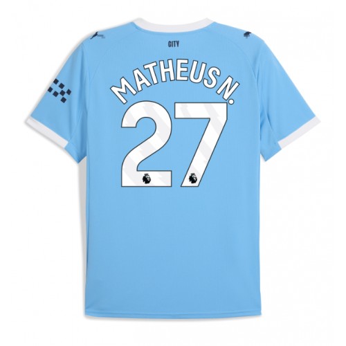 Manchester City Matheus Nunes #27 Domácí Dres 2025-26 Krátkým Rukávem Manchester City Matheus Nunes #27 Domácí Dres 2025-26 Krátkým Rukávem