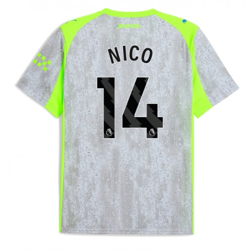 Manchester City Nico Gonzalez #14 Alternativní Dres 2025-26 Krátkým Rukávem Manchester City Nico Gonzalez #14 Alternativní Dres 2025-26 Krátkým Rukávem
