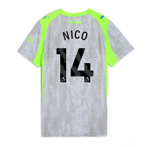 Manchester City Nico Gonzalez #14 Alternativní Dres pro Dámy 2025-26 Krátkým Rukávem Manchester City Nico Gonzalez #14 Alternativní Dres pro Dámy 2025-26 Krátkým Rukávem