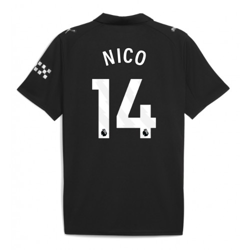 Manchester City Nico Gonzalez #14 Venkovní Dres 2025-26 Krátkým Rukávem Manchester City Nico Gonzalez #14 Venkovní Dres 2025-26 Krátkým Rukávem