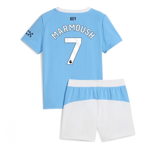 Manchester City Omar Marmoush #7 Domácí dres komplet pro Děti 2025-26 Krátkým Rukávem (+ Krátké kalhoty) Manchester City Omar Marmoush #7 Domácí dres komplet pro Děti 2025-26 Krátkým Rukávem (+ Krátké kalhoty)