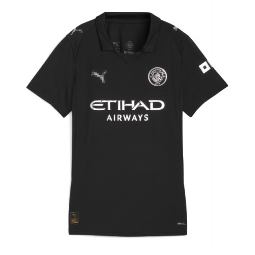 Manchester City Rayan Ait-Nouri #21 Venkovní Dres pro Dámy 2025-26 Krátkým Rukávem Manchester City Rayan Ait-Nouri #21 Venkovní Dres pro Dámy 2025-26 Krátkým Rukávem
