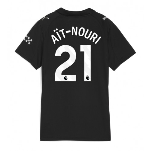 Manchester City Rayan Ait-Nouri #21 Venkovní Dres pro Dámy 2025-26 Krátkým Rukávem Manchester City Rayan Ait-Nouri #21 Venkovní Dres pro Dámy 2025-26 Krátkým Rukávem
