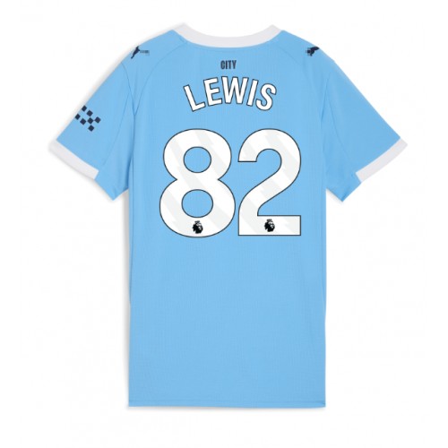 Manchester City Rico Lewis #82 Domácí Dres pro Dámy 2025-26 Krátkým Rukávem Manchester City Rico Lewis #82 Domácí Dres pro Dámy 2025-26 Krátkým Rukávem