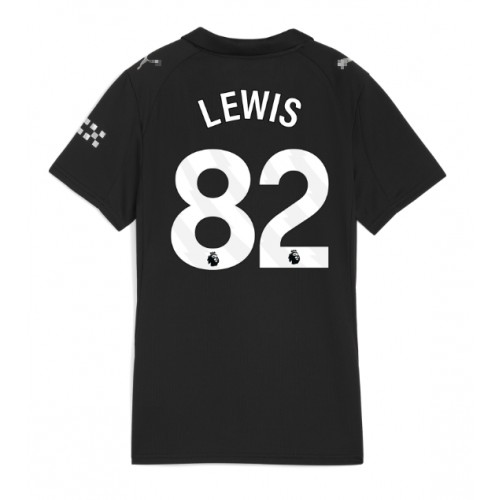Manchester City Rico Lewis #82 Venkovní Dres pro Dámy 2025-26 Krátkým Rukávem Manchester City Rico Lewis #82 Venkovní Dres pro Dámy 2025-26 Krátkým Rukávem