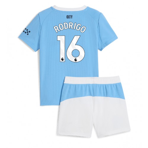 Manchester City Rodri Hernandez #16 Domácí dres komplet pro Děti 2025-26 Krátkým Rukávem (+ Krátké kalhoty) Manchester City Rodri Hernandez #16 Domácí dres komplet pro Děti 2025-26 Krátkým Rukávem (+ Krátké kalhoty)