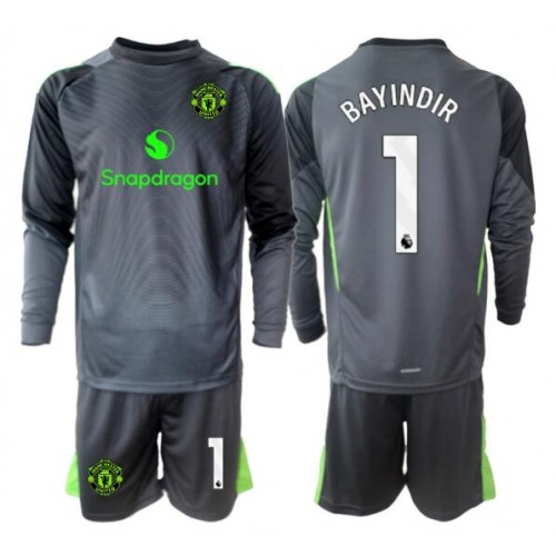 Manchester United Altay Bayindir #1 Brankář Venkovní dres komplet pro Děti 2025-26 Dlouhým Rukávem (+ Krátké kalhoty) Manchester United Altay Bayindir #1 Brankář Venkovní dres komplet pro Děti 2025-26 Dlouhým Rukávem (+ Krátké kalhoty)