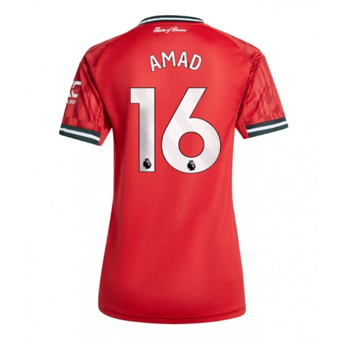 Manchester United Amad Diallo #16 Domácí Dres pro Dámy 2025-26 Krátkým Rukávem Manchester United Amad Diallo #16 Domácí Dres pro Dámy 2025-26 Krátkým Rukávem