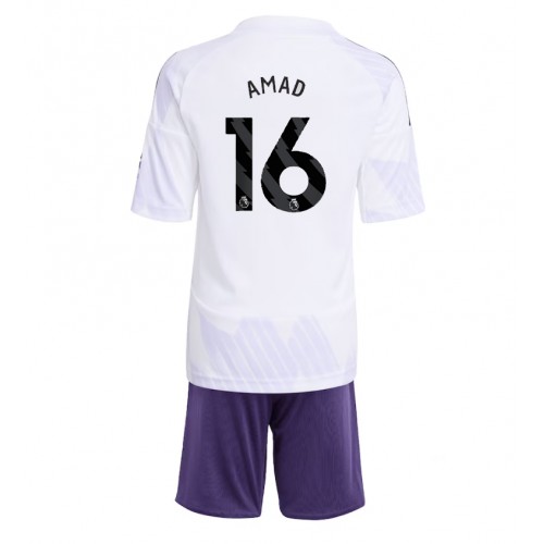 Manchester United Amad Diallo #16 Venkovní dres komplet pro Děti 2025-26 Krátkým Rukávem (+ Krátké kalhoty) Manchester United Amad Diallo #16 Venkovní dres komplet pro Děti 2025-26 Krátkým Rukávem (+ Krátké kalhoty)