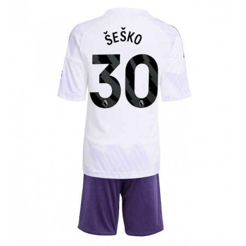 Manchester United Benjamin Sesko #30 Venkovní dres komplet pro Děti 2025-26 Krátkým Rukávem (+ Krátké kalhoty) Manchester United Benjamin Sesko #30 Venkovní dres komplet pro Děti 2025-26 Krátkým Rukávem (+ Krátké kalhoty)